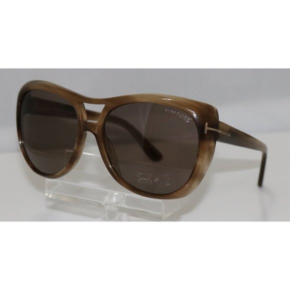 New Tom Ford Brown Horn Sunglasses